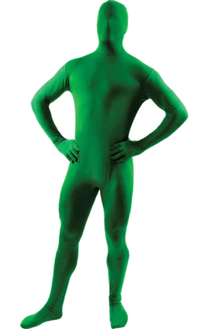 adult green second skin suit costume